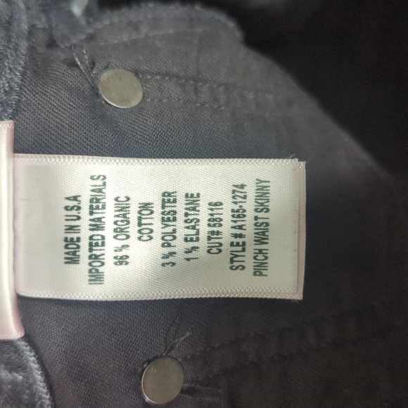 Agolde Jeans Women's 25 Black Pinch Waist Skinny - Picture 9 of 11